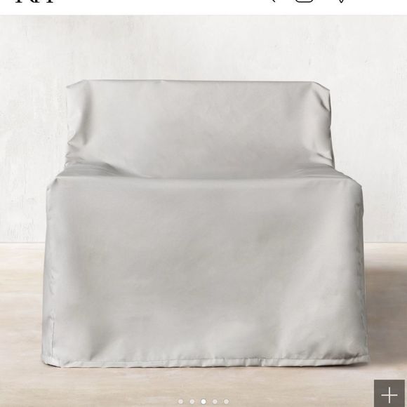 KLISMOS OUTDOOR FURNITURE COVER RESTORATION HARDWARE LOUNGE CHAIR color sand - Picture 7 of 7